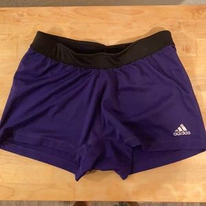 Purple Adidas Compression shorts